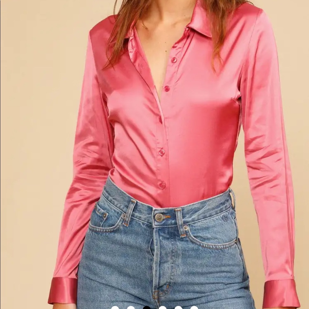 Rouje GWEN blouse, XS in Magenta